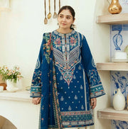 3PCS Eid Collection Zarashahjhan Embroidered Lawn Collection COCO-01